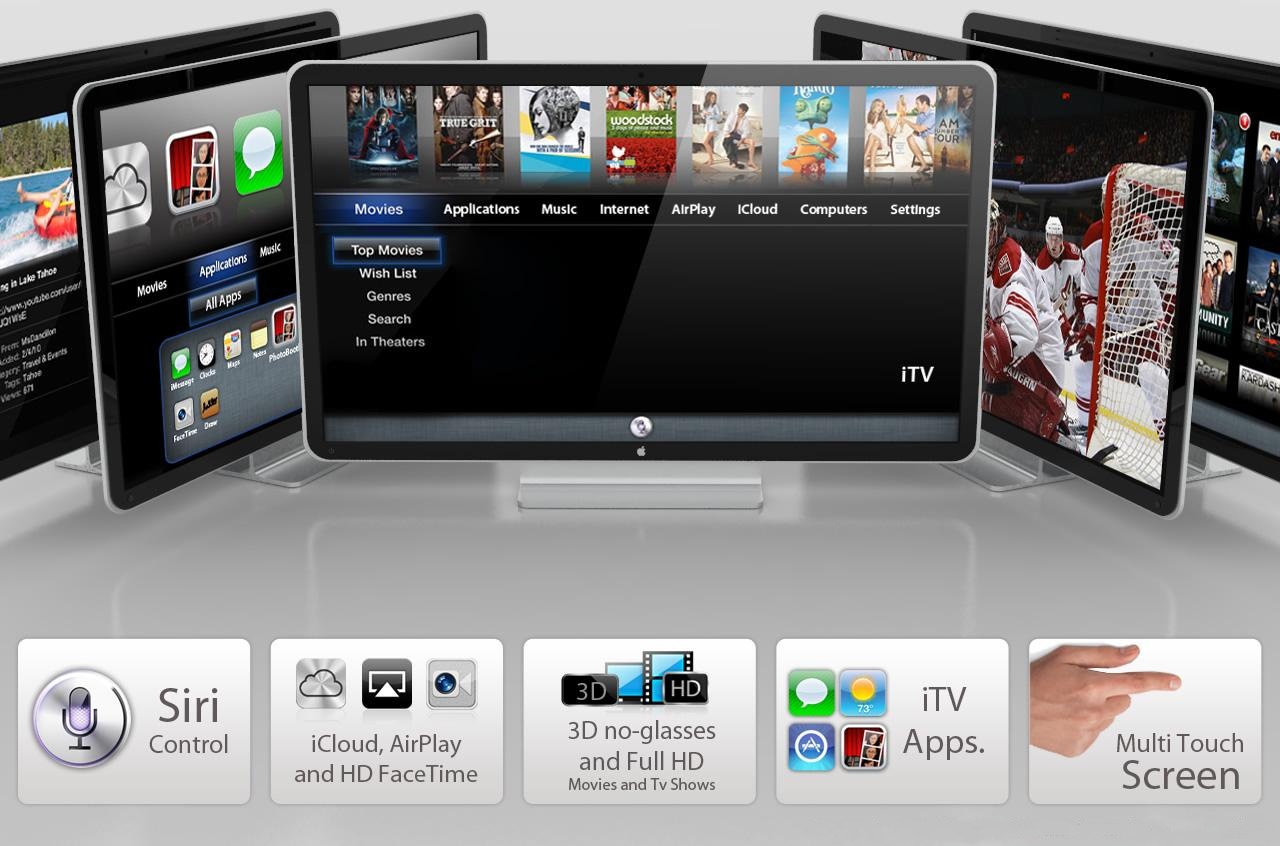So könnte das Apple Fernsehentertainment aussehen.