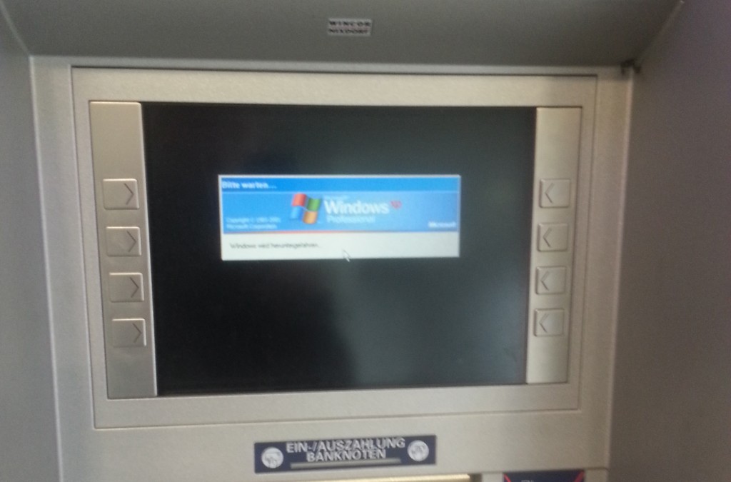 Bankautomaten, wie man sie nicht vorfinden will.