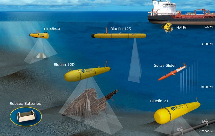 Normalerweise kontrolliert Bluefin 21 Untersee-Pipelines.