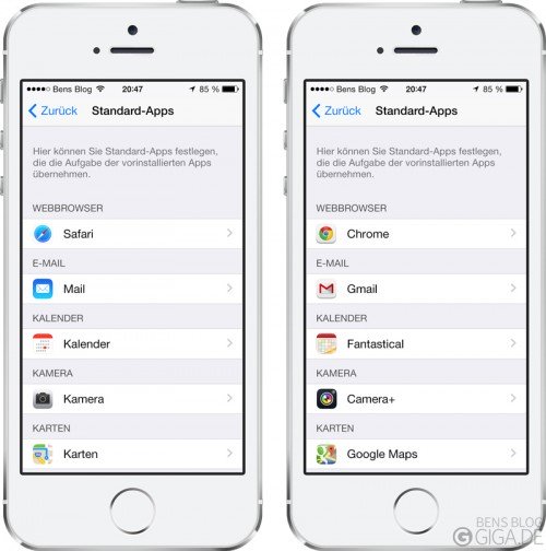 iOS8: Foto-Apps und Tastatur-Apps einbinden