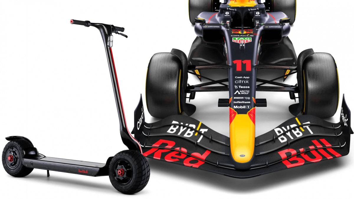 Formel 1-Scooter von red Bull Racing